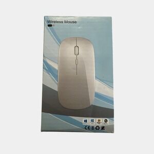 Bluetooth 5.1 & 2.4G Dual Mode Wireless Mouse LED Silent Click Rose Gold NWT